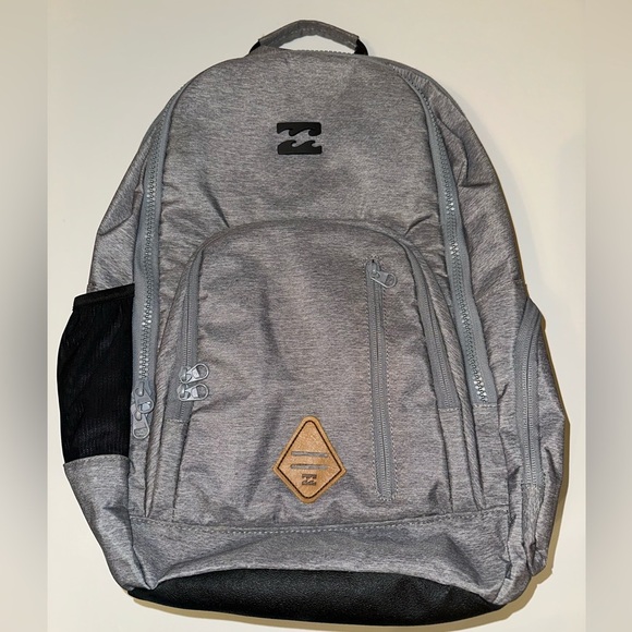 Billabong Command Backpack Grey Heather 29L Laptop Compartment School Travel - Picture 1 of 10